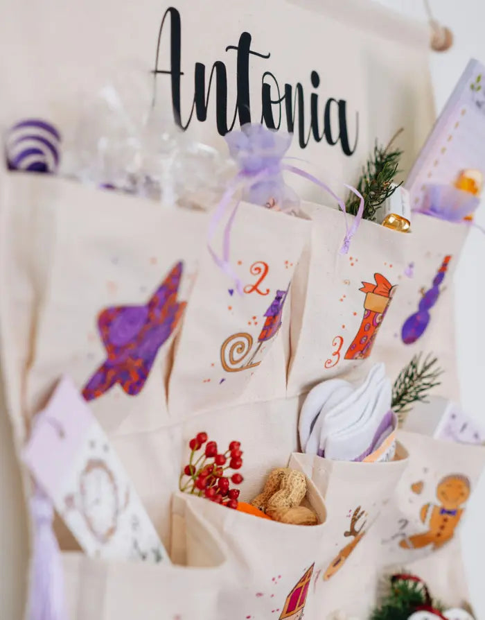 Adventskalender zum Befüllen - mit Wunschname