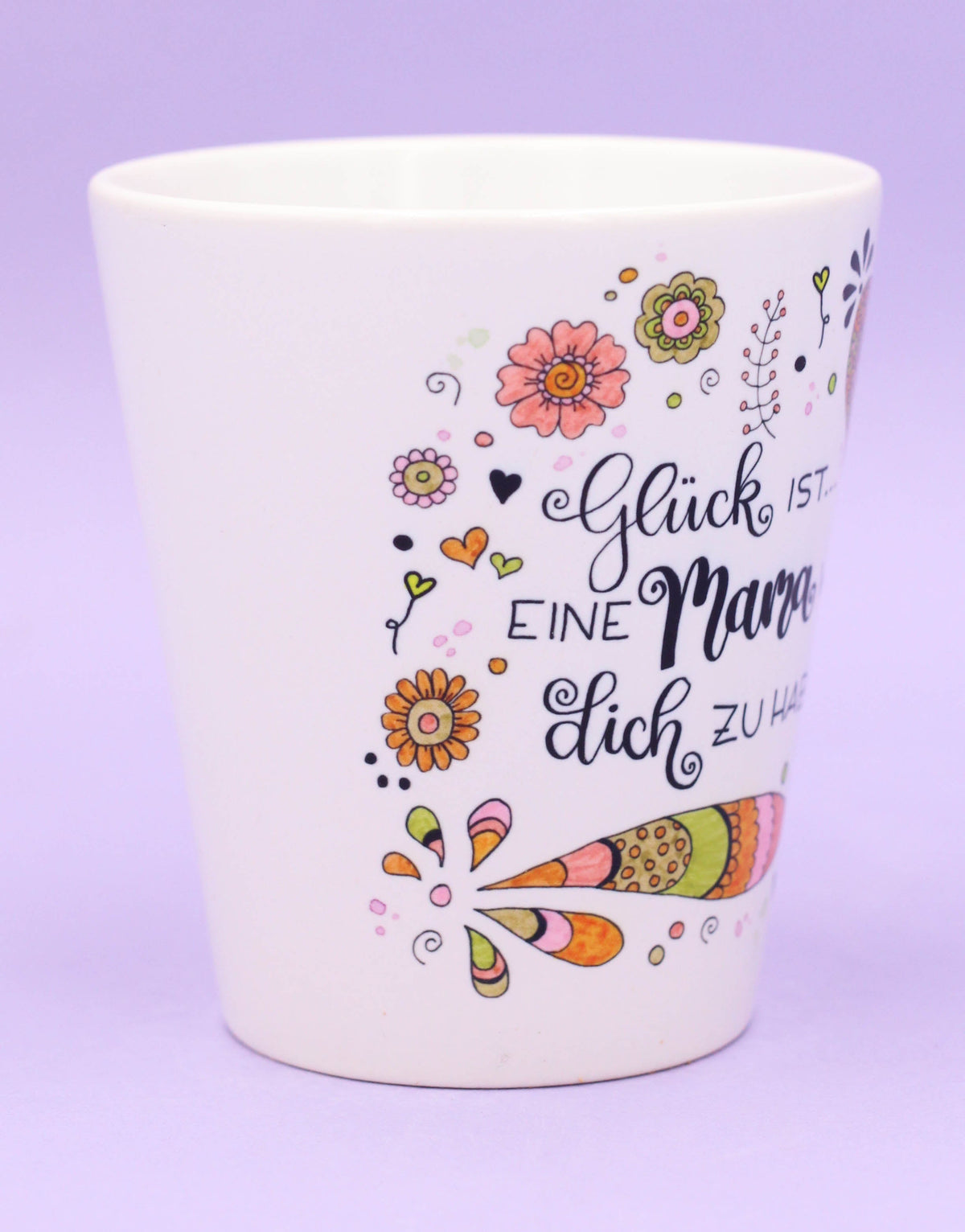 Blumentopf "Glück ist... Mama"