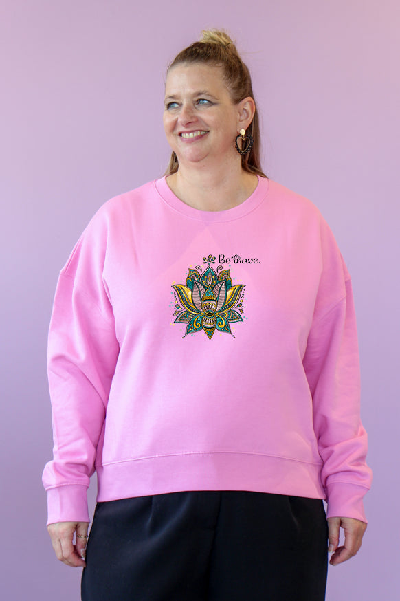 Damen Sweatshirt "Be Brave"