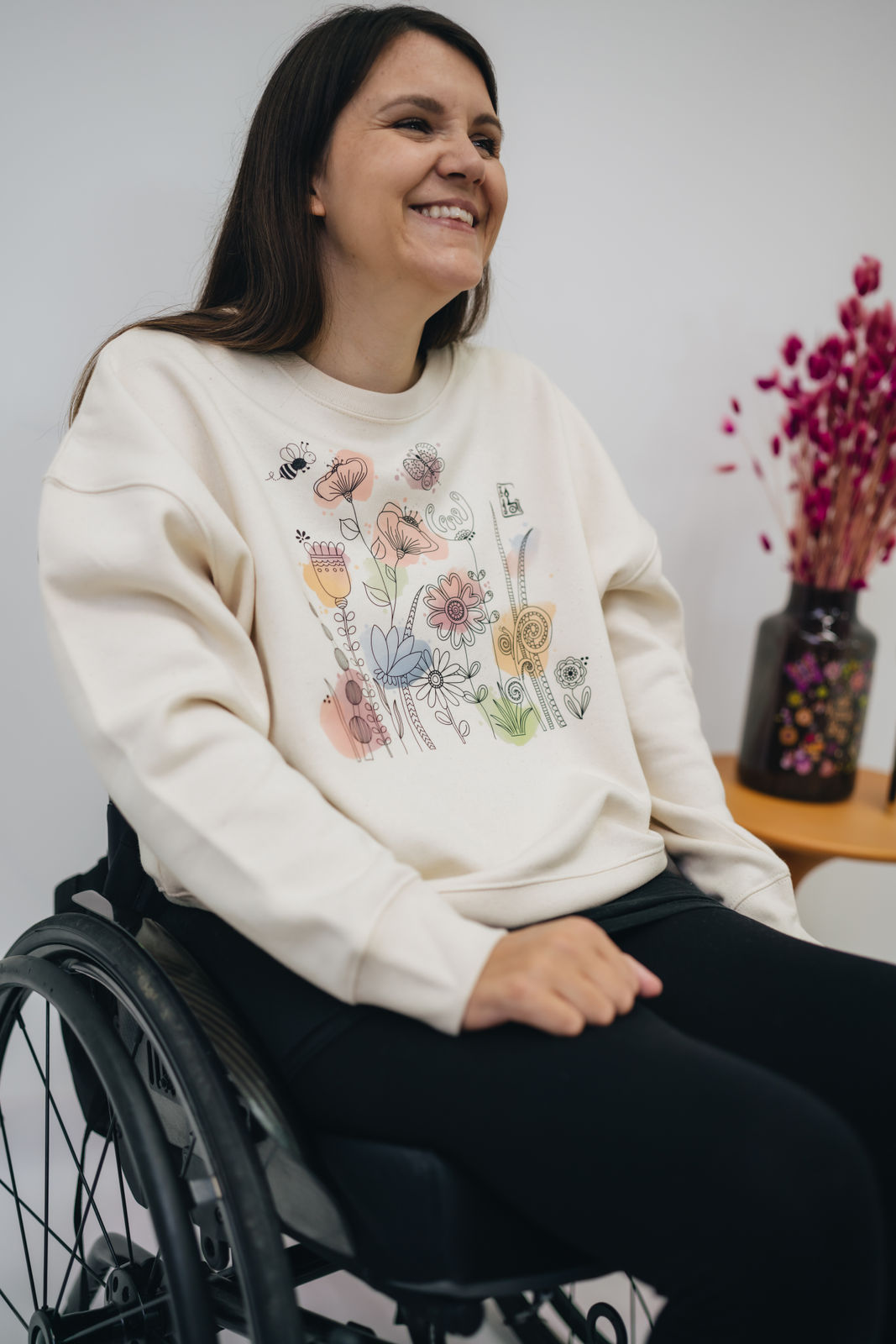 Damen Sweatshirt „Blumenwiese"