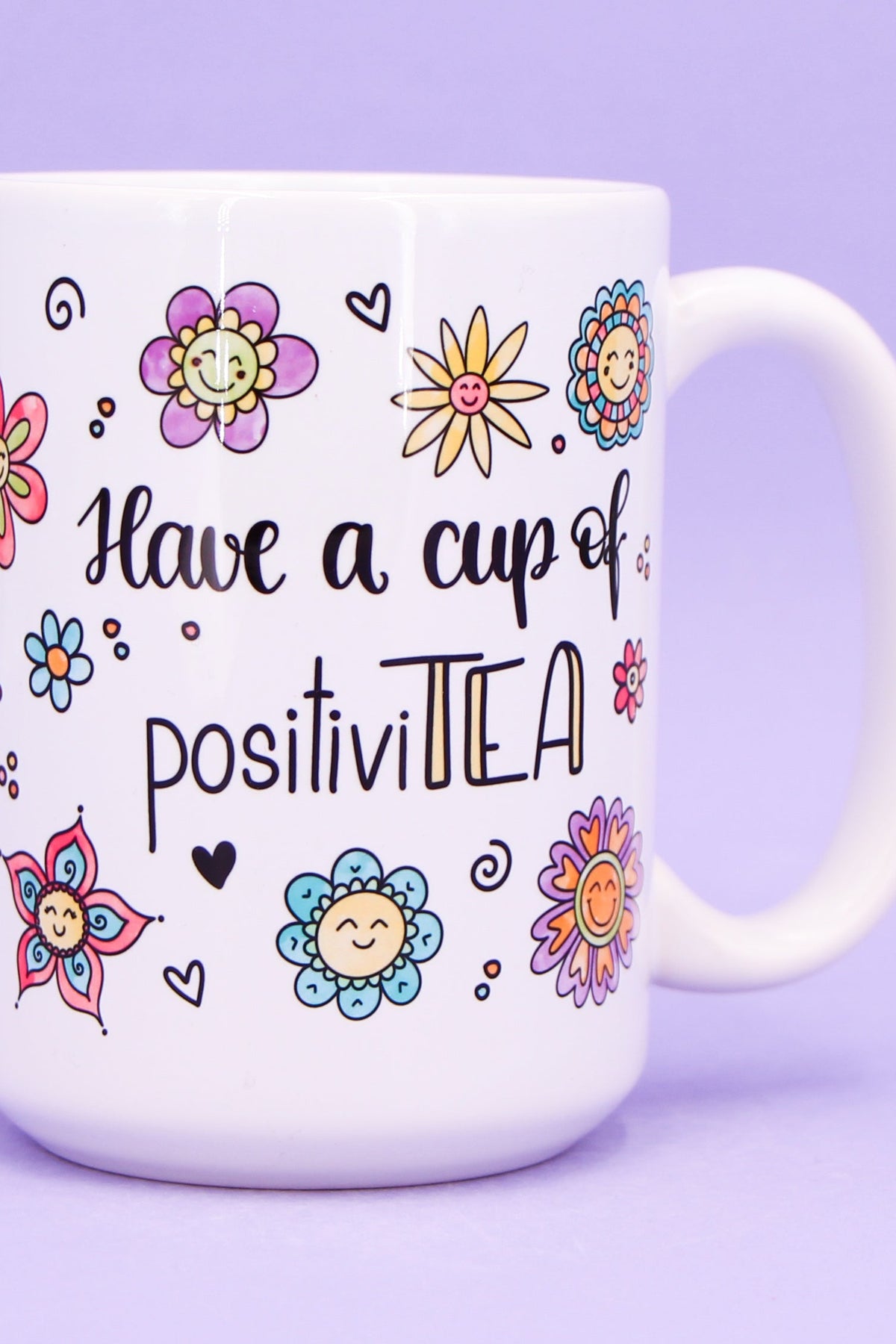 Jumbo-Teetasse "Cup of positiviTEA"