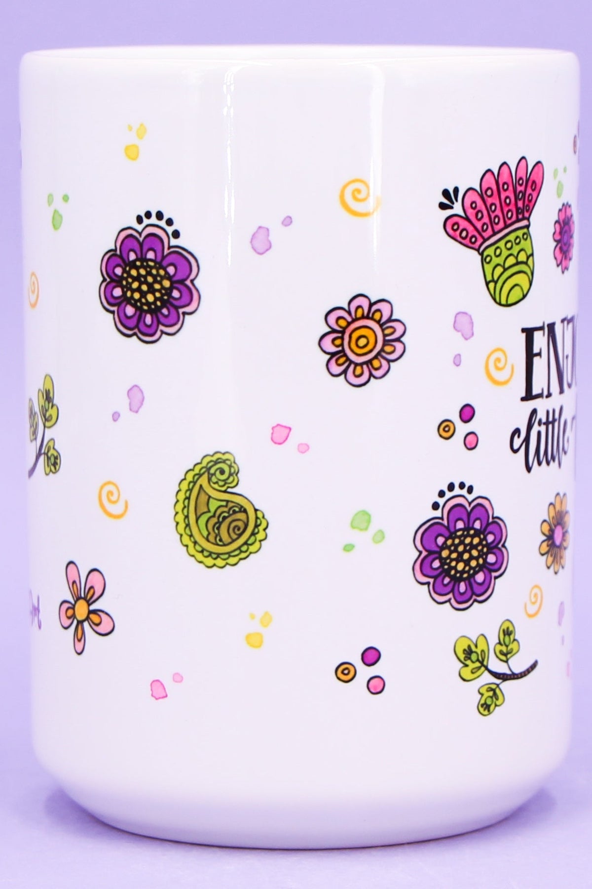 Jumbo-Teetasse "Enjoy the little things"