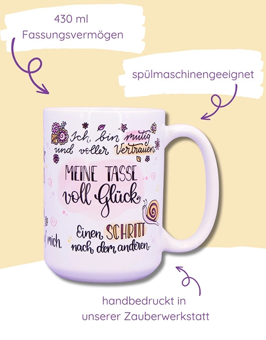 Jumbo-Teetasse "Tasse voll Glück"