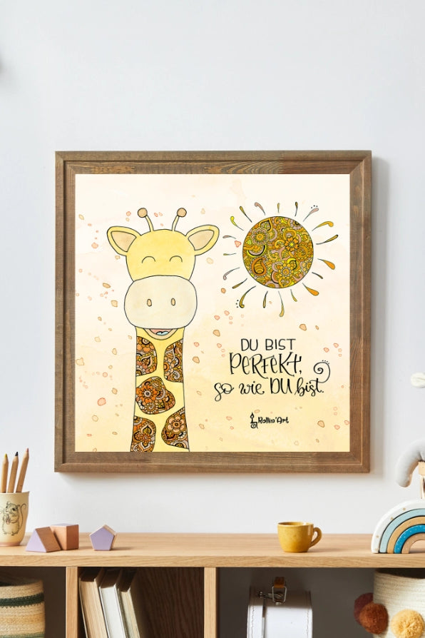 Poster „Du bist perfekt, so wie du bist“