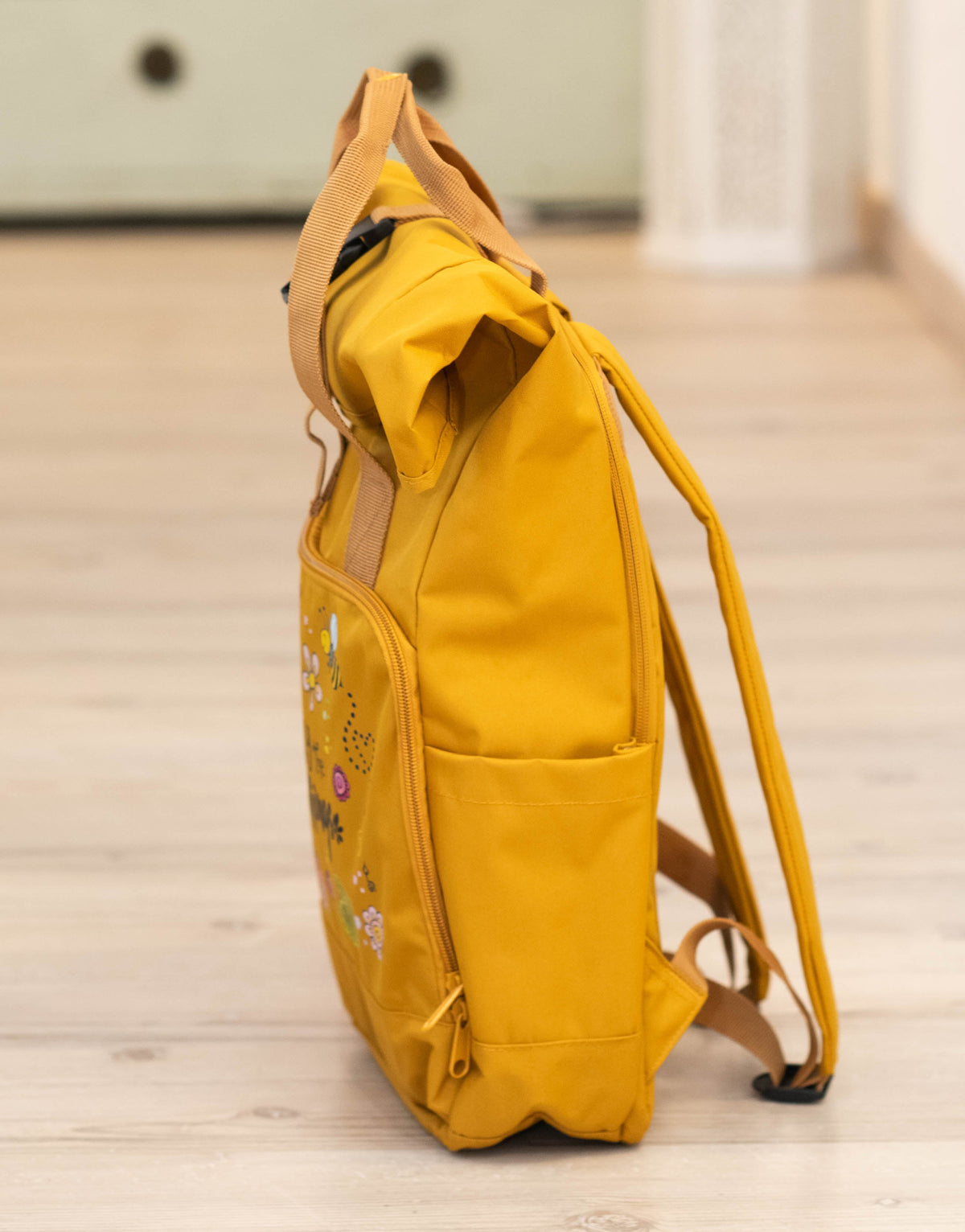 Rucksack groß Mustard “Enjoy the little things”