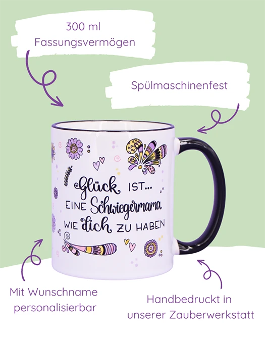 Tasse "Glück ist... Schwiegermama"