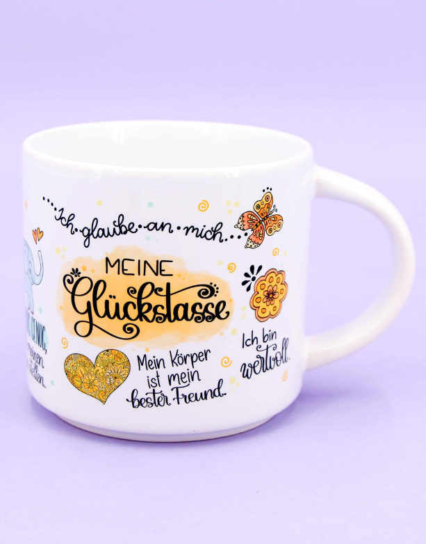Tasse stapelbar "Meine Glückstasse"