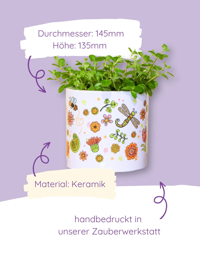 Blumentopf groß "Blumenzauber"