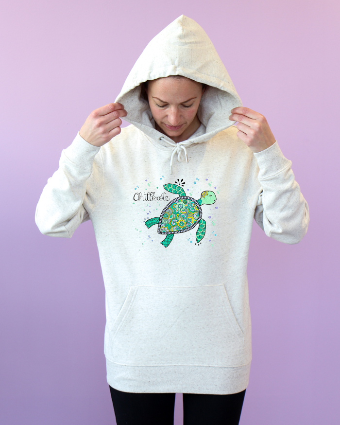 Damen Hoodie "Chillkröte"