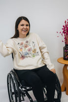 Damen Sweatshirt „Blumenwiese"