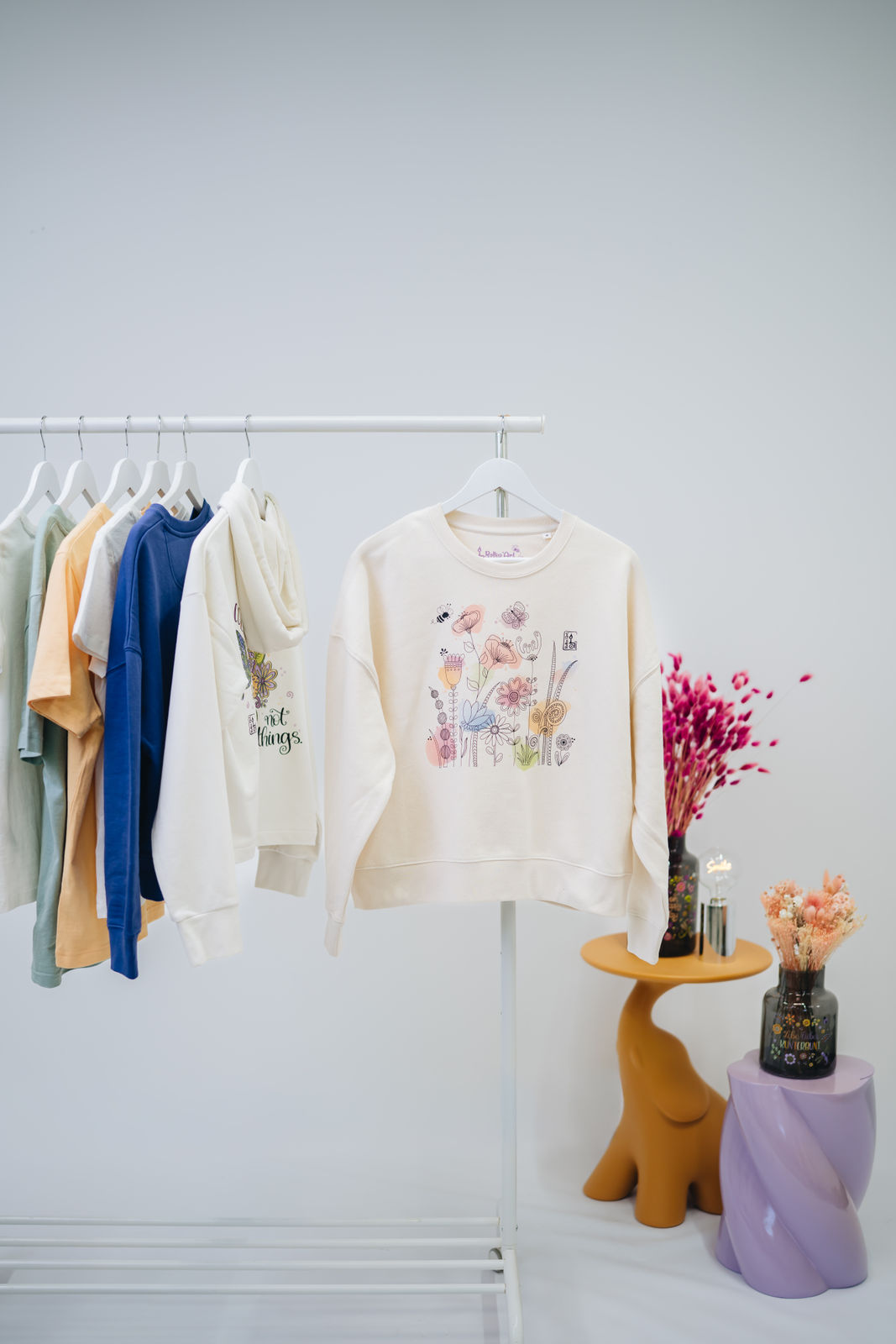 Damen Sweatshirt „Blumenwiese"