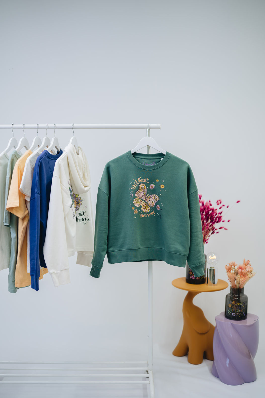 Damen Sweatshirt „Wild heard, free soul."