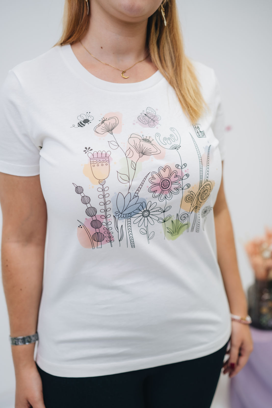 Damen T-Shirt "Blumenwiese"