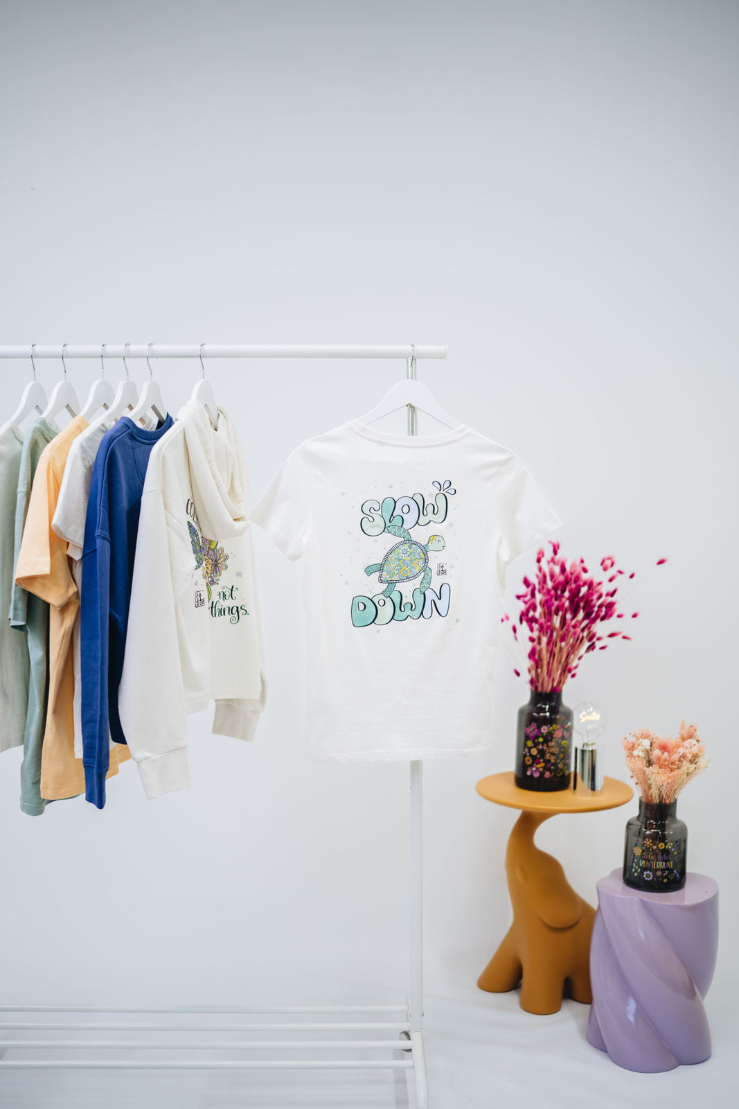 Damen T-Shirt "Slow down"