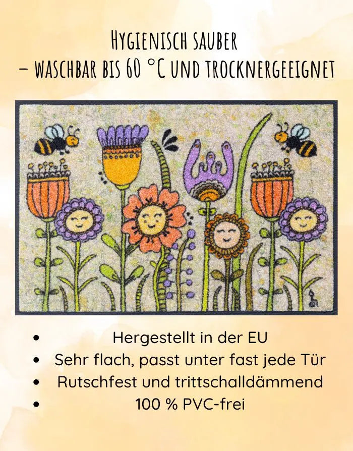 Fußmatte "Friendly Flowers"