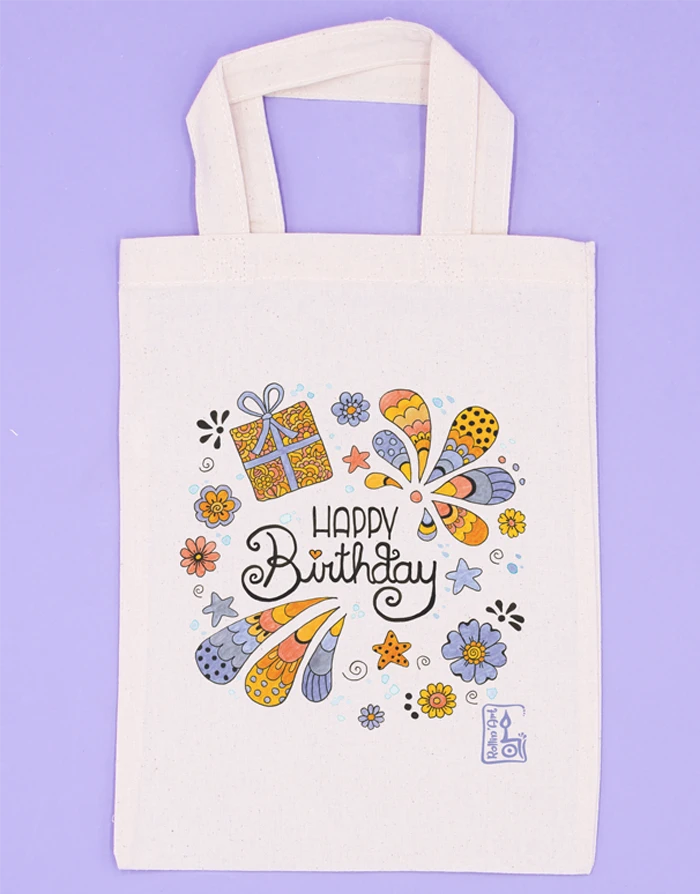 Geschenktäschchen "Happy Birthday"