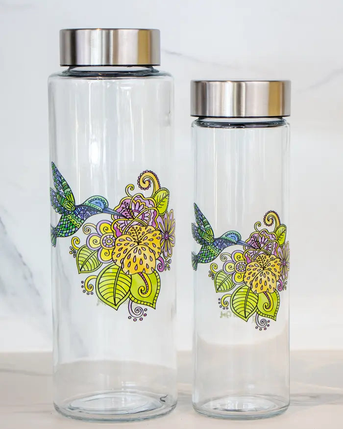 Glasflasche "Kolibri"