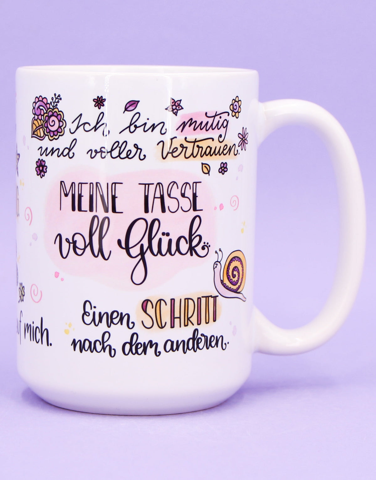 Jumbo-Teetasse "Tasse voll Glück"