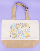 Jutetasche "Good Vibes Only"