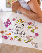 Jutetasche "Live-Laugh-Love"