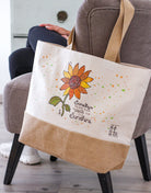 Jutetasche "Sonnenblume"
