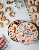 Metalldose rund "Weihnachtsbäckerei"