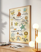 Poster „Affirmationen – Ich bin mutig, stark & wertvoll“