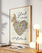 Poster „Glück ist oft klein – und oft schon da“