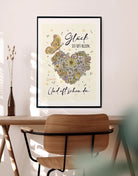 Poster „Glück ist oft klein – und oft schon da“