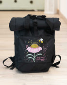 Rucksack groß Black „Bee happy”