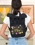 Rucksack klein Black „Enjoy the little things”