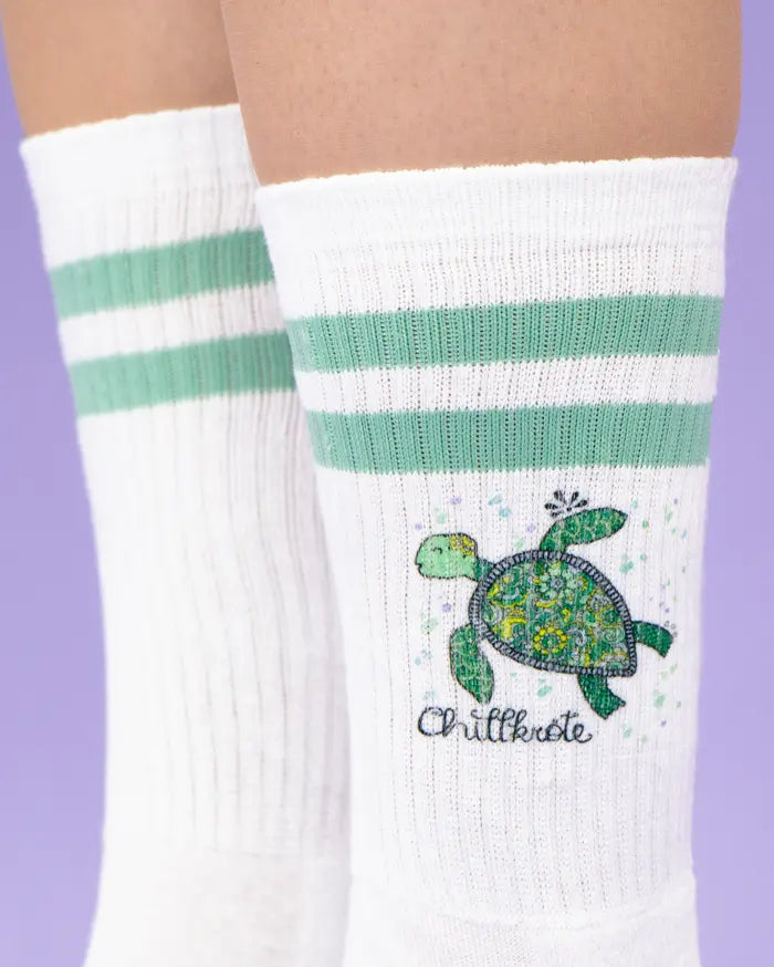 Socken "Chillkröte"