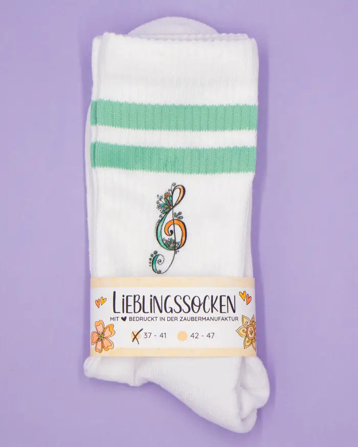 Socken "Violinschlüssel"