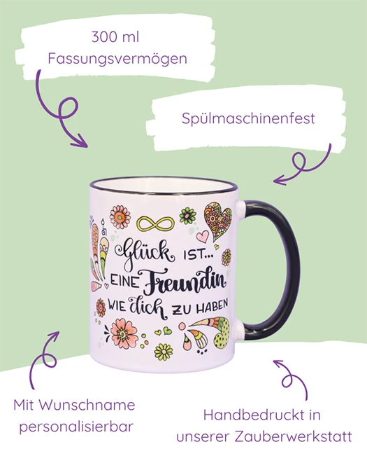 Tasse "Glück ist... Freundin"