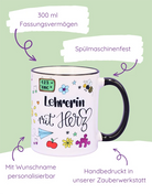 Tasse "Lehrerin mit Herz"