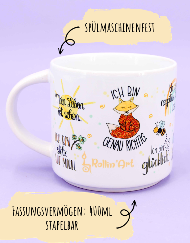 Tasse stapelbar "Meine Glückstasse"