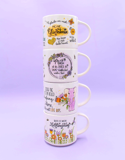Tasse stapelbar "Meine Glückstasse"