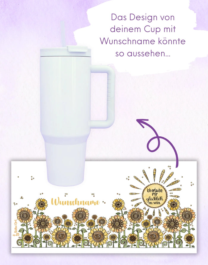 Thermo Cup "Sonnenblumen"