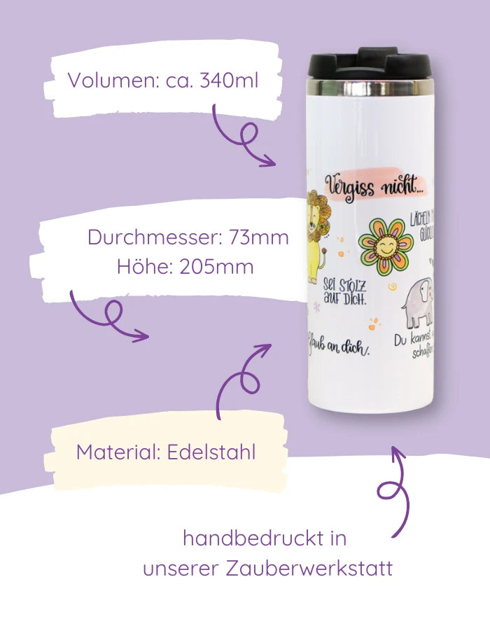 Thermobecher "Vergiss nicht"