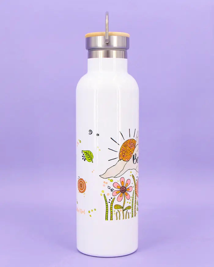Thermosflasche Bambusdeckel "Bergliebe"