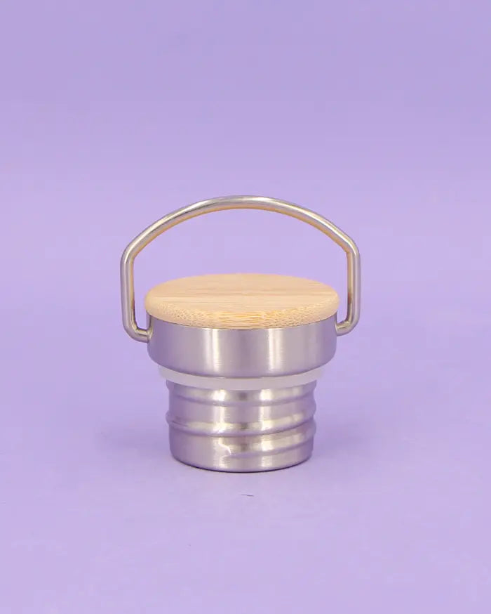 Thermosflasche Bambusdeckel "Meine Wanderflasche"
